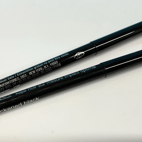 Clinique High Impact Custom Black Kajal 0.01oz 01 Blackened Black 2pc set - Picture 2 of 2